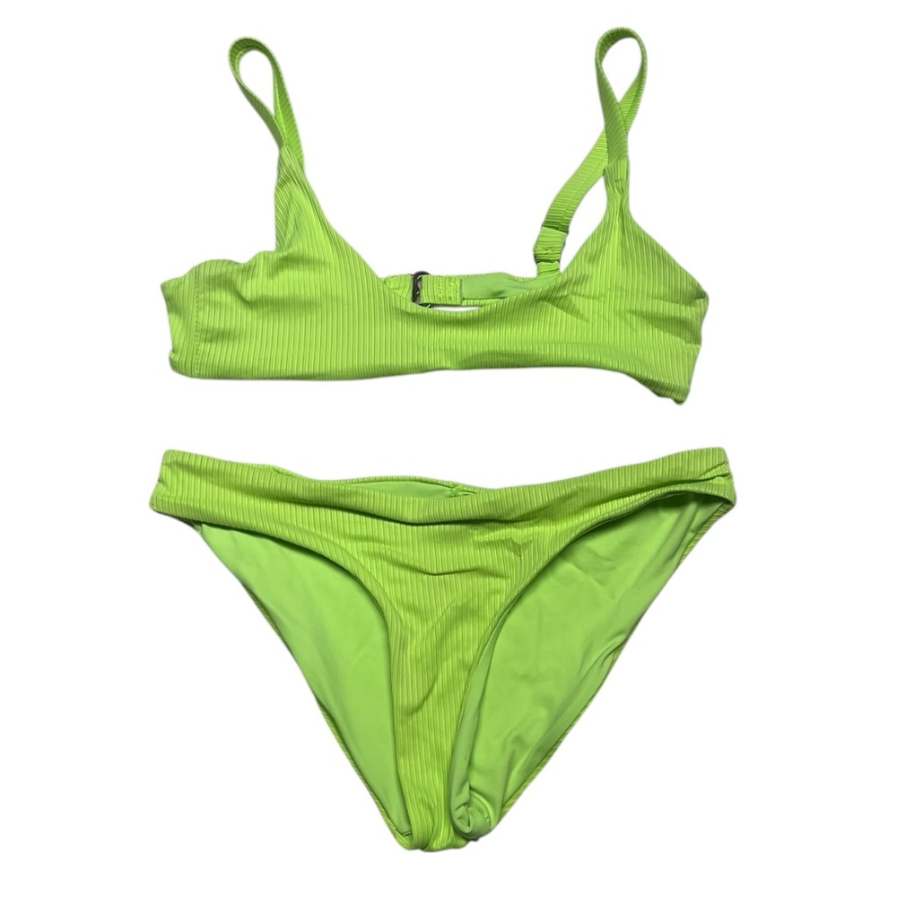 TiNi BiKiNi Neon Lime Green Bikini Set XS